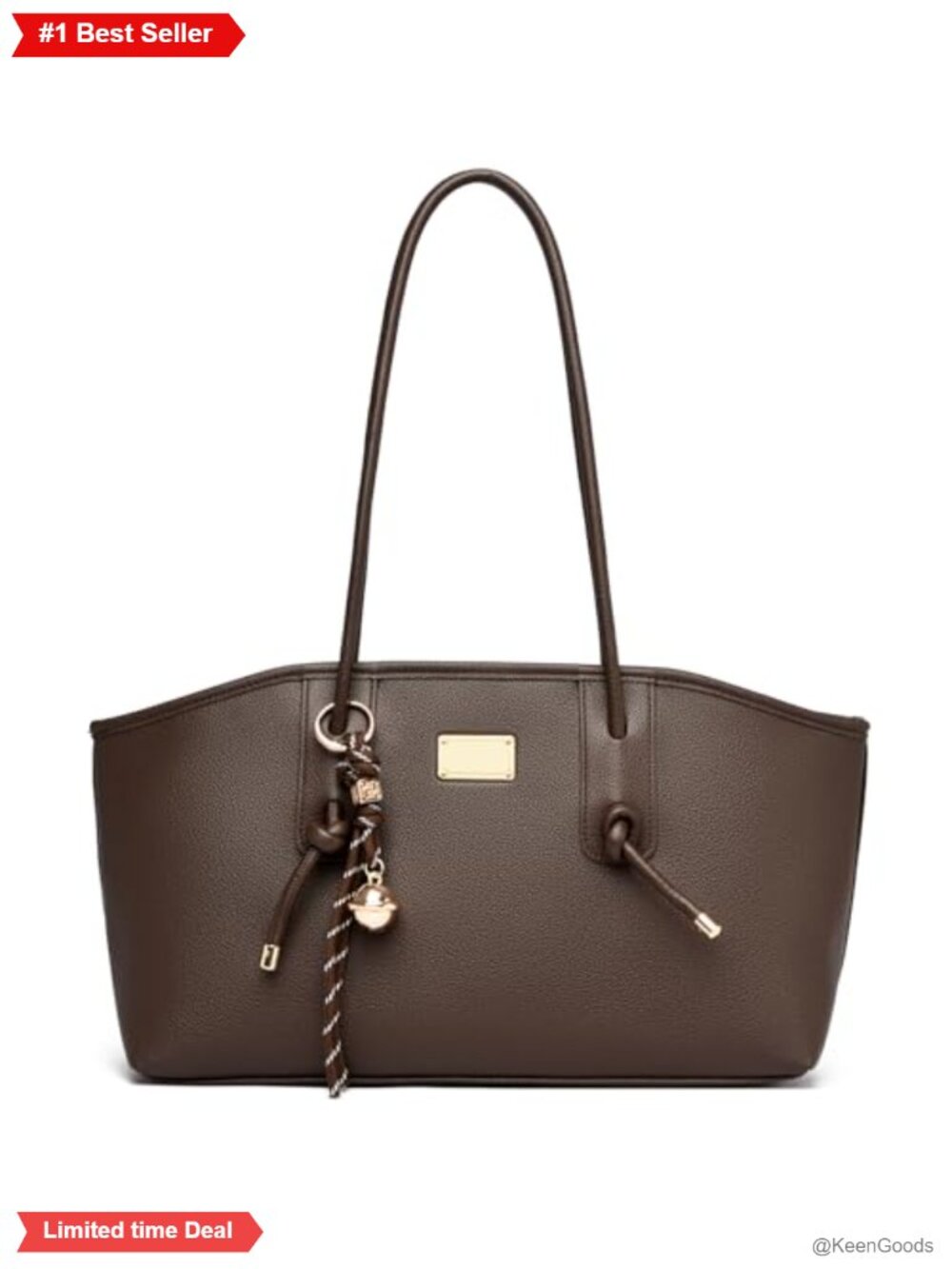 Vegan Leather Hobo Shoulder Bag for Women Medium Zipper Purse
